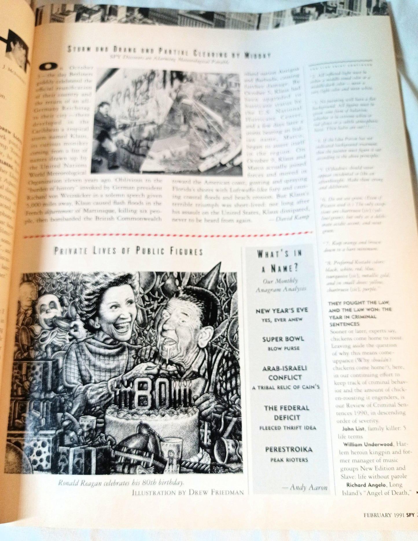 Spy Magazine February 1991 Bart Simpson Yuppie Scum Donald Trump - TulipStuff