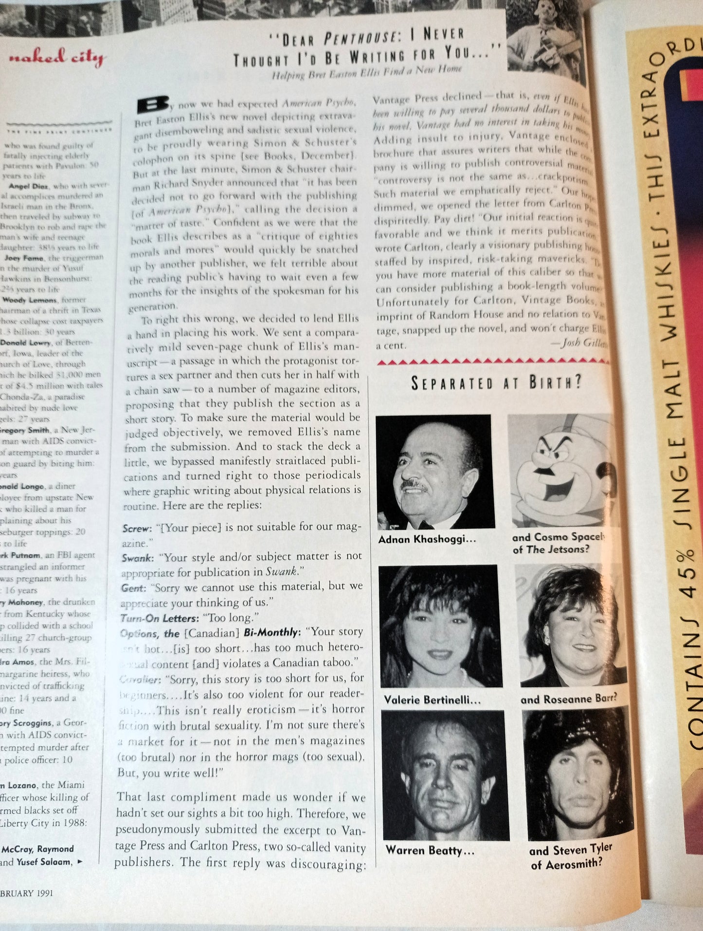 Spy Magazine February 1991 Bart Simpson Yuppie Scum Donald Trump - TulipStuff