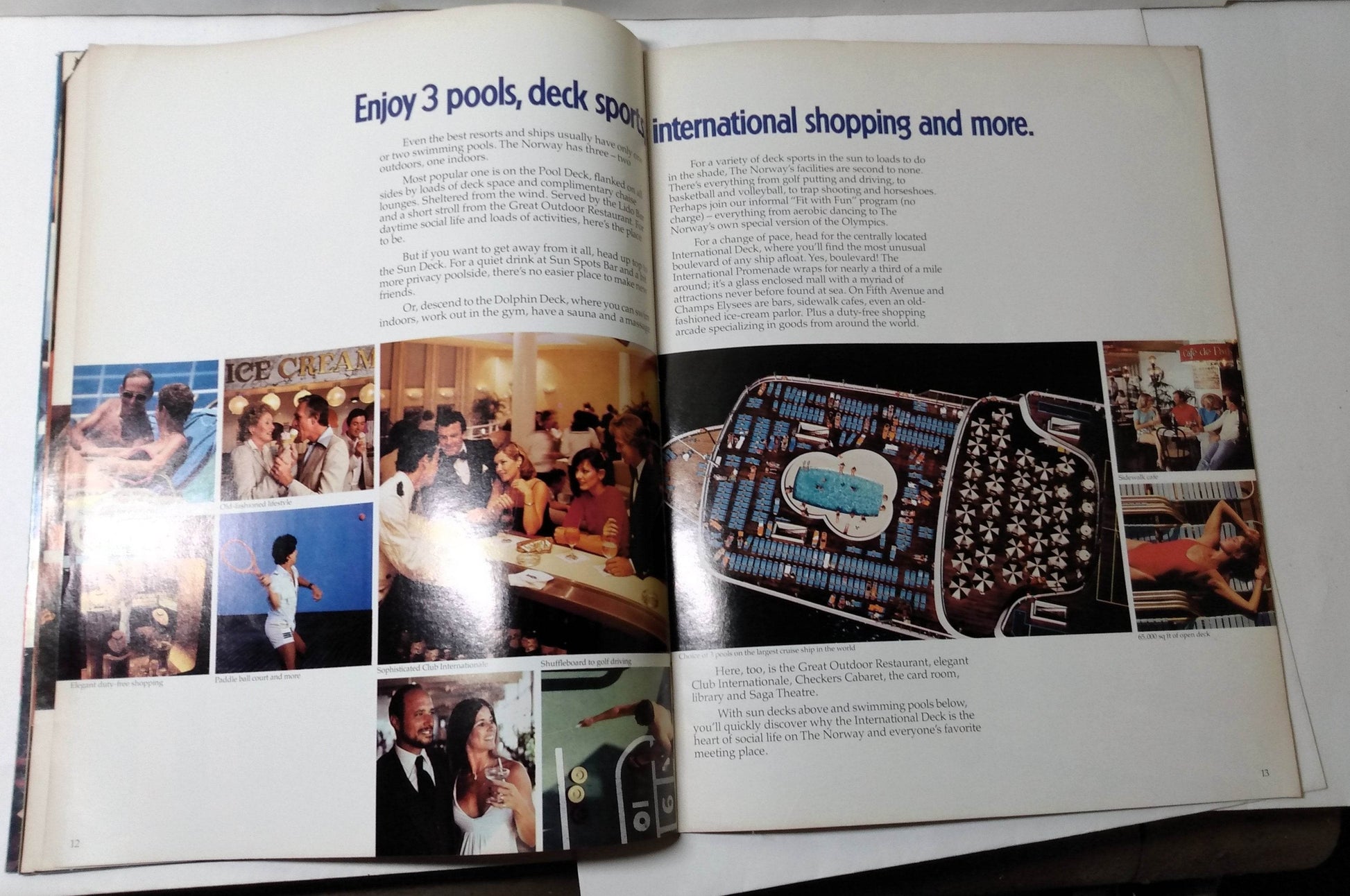 Norwegian Caribbean Lines NCL ss Norway 1982 Caribbean Brochure - TulipStuff