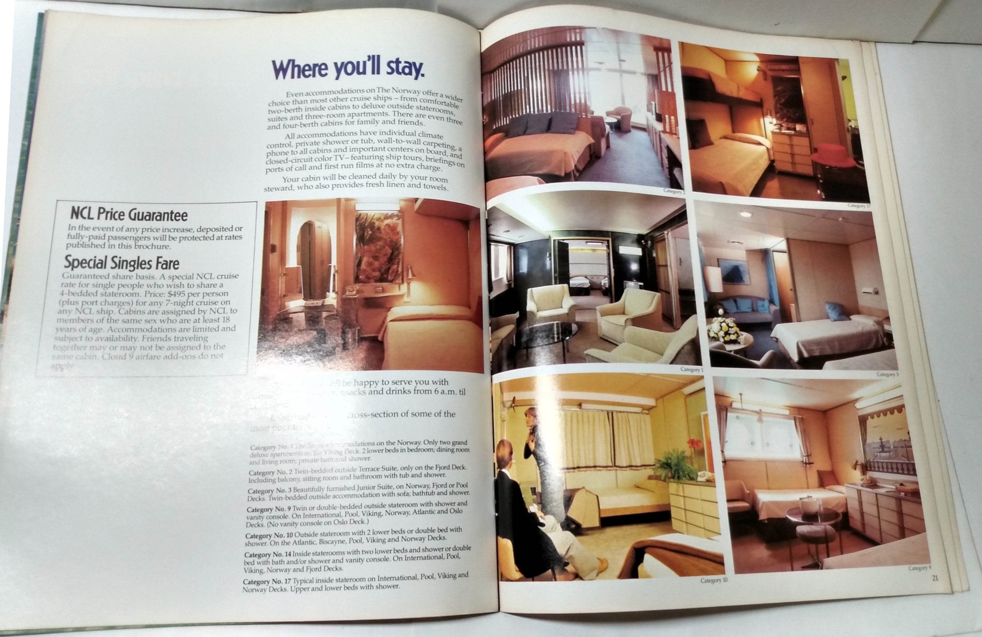 Norwegian Caribbean Lines NCL ss Norway 1982 Caribbean Brochure - TulipStuff