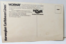 Load image into Gallery viewer, ss Norway Nipsy Russell Saga Theatre Norwegian Caribbean Postcard 1981 - TulipStuff
