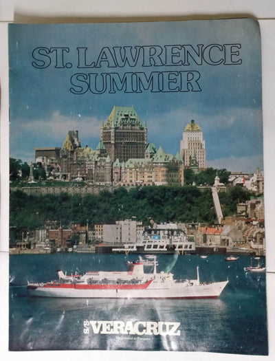 Bahama Cruise Line ss Veracruz Summer 1980 St Lawrence Canada Brochure - TulipStuff