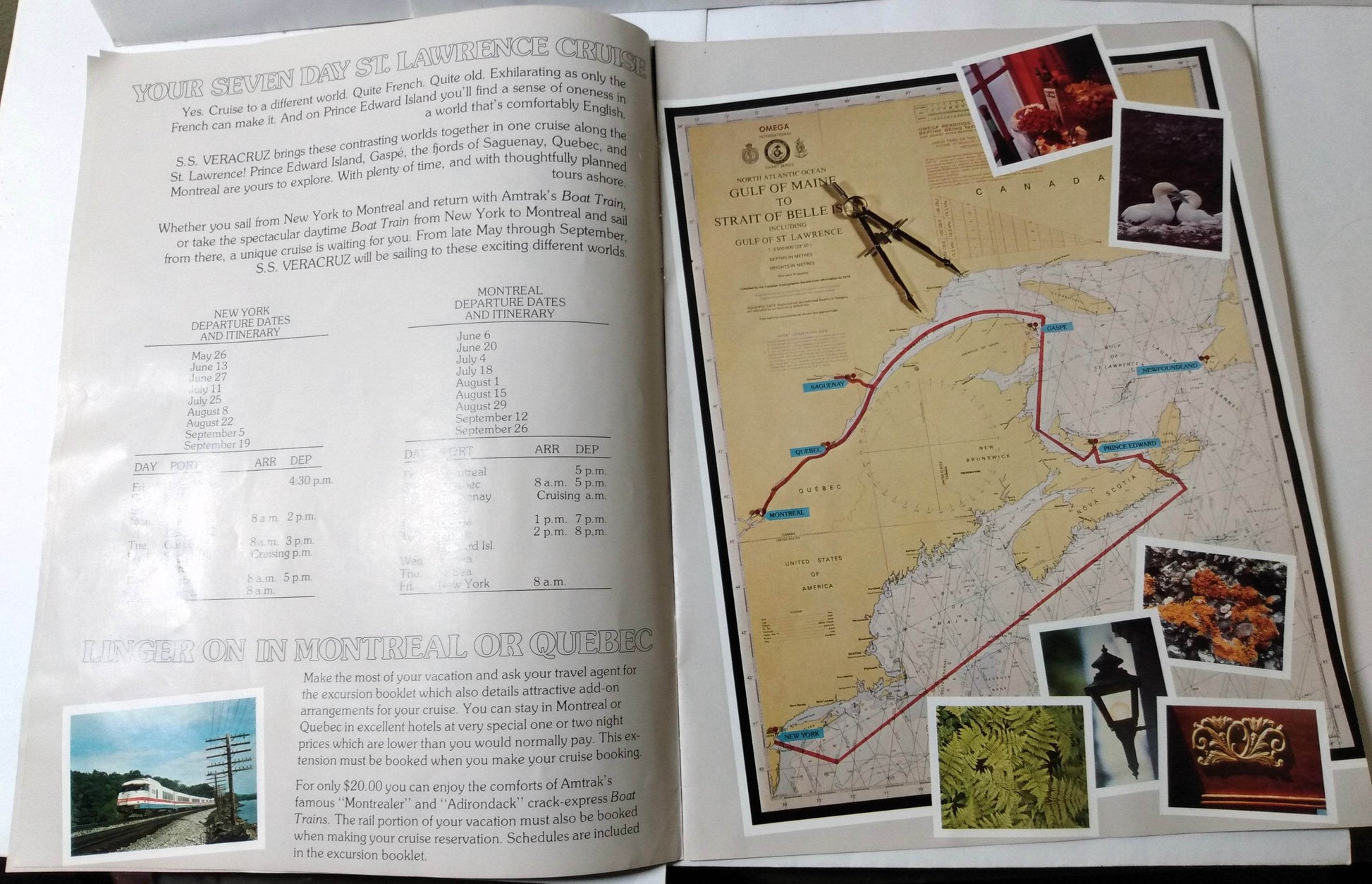 Bahama Cruise Line ss Veracruz Summer 1980 St Lawrence Canada Brochure - TulipStuff