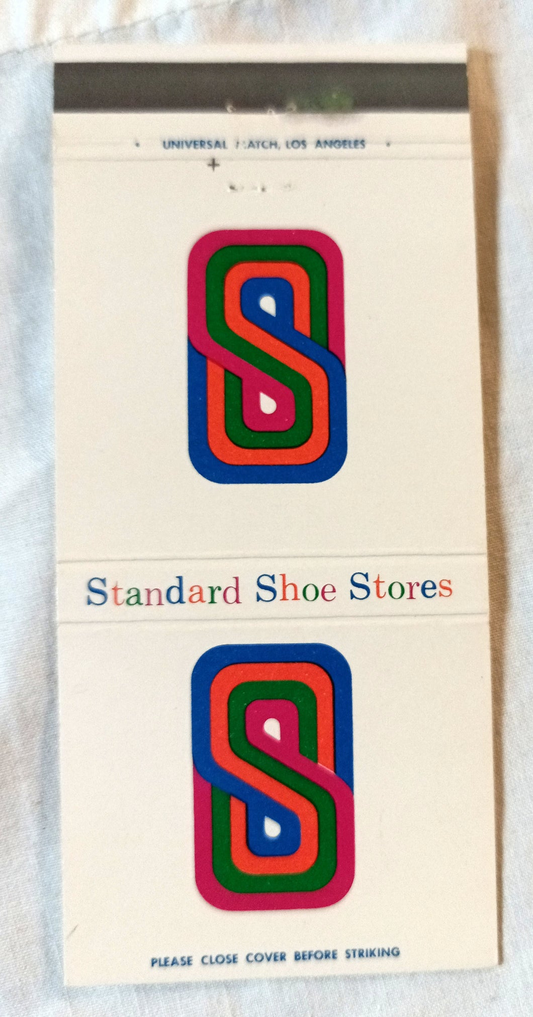 Standard Shoe Stores Southern California Matchbook Cover Mid 1960's