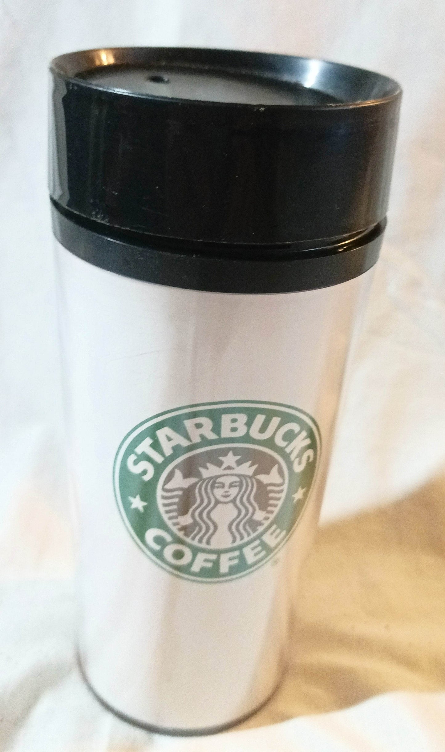 Starbucks Coffee 16 oz Thermo-Serv Tumbler Cup Siren Mermaid 1990's - TulipStuff