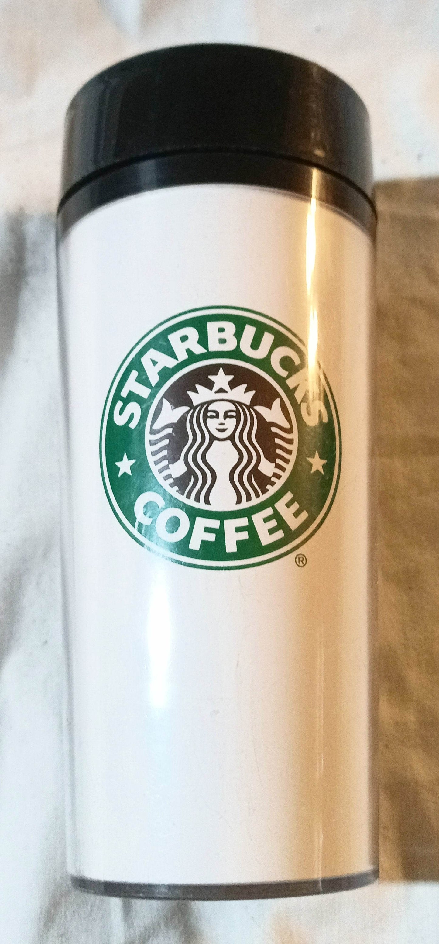 Starbucks Coffee 16 oz Thermo-Serv Tumbler Cup Siren Mermaid 1990's - TulipStuff