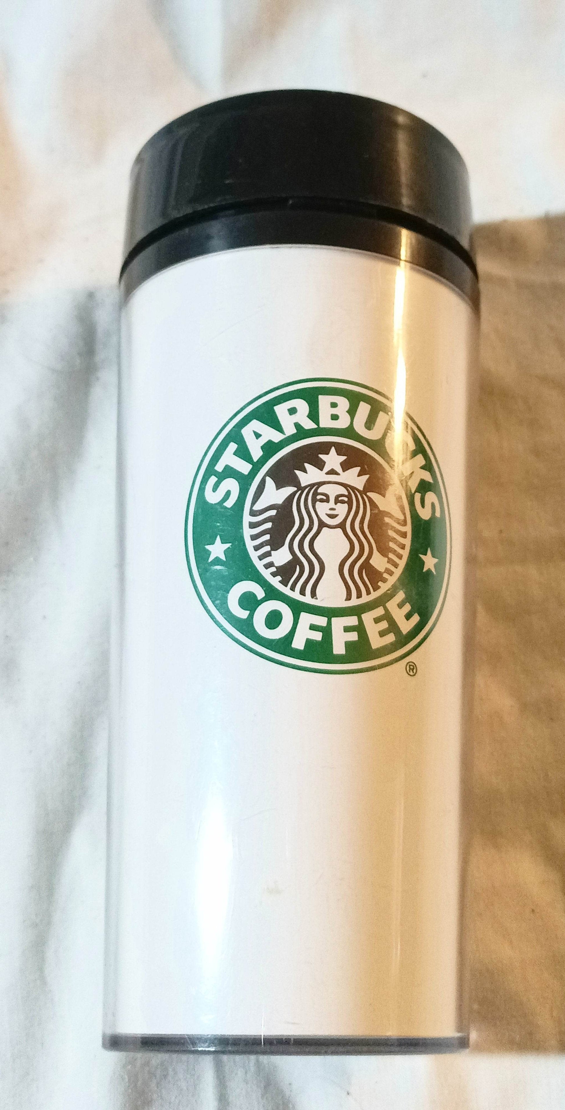 Starbucks Coffee 16 oz Thermo-Serv Tumbler Cup Siren Mermaid 1990's - TulipStuff