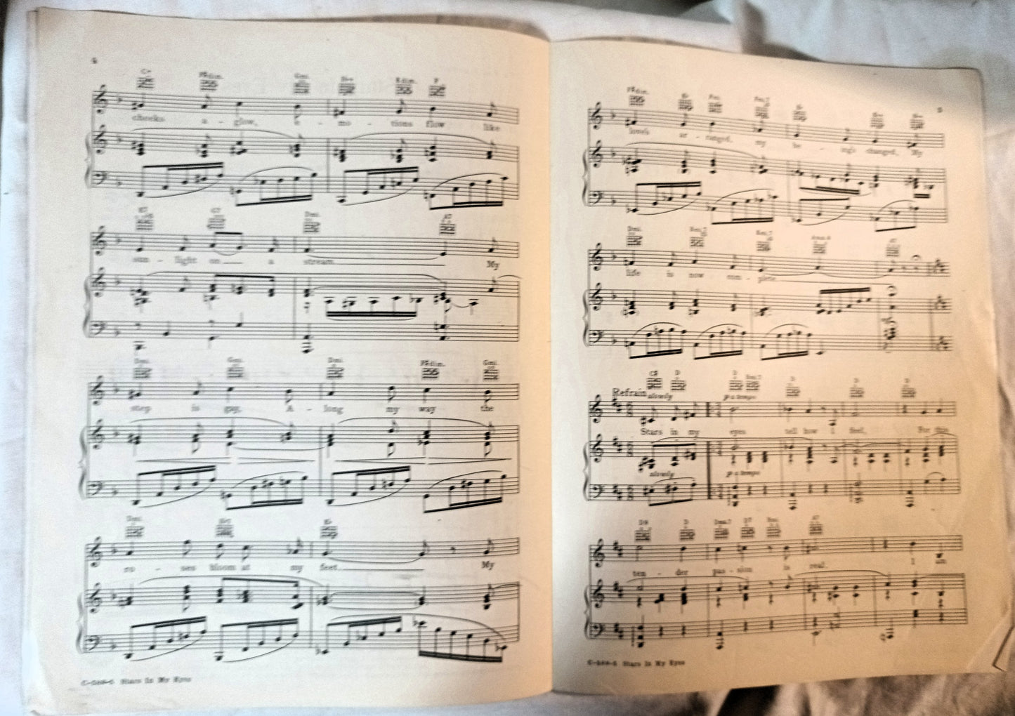 Stars In My Eyes The King Steps Out Grace Moore Sheet Music 1936 - TulipStuff