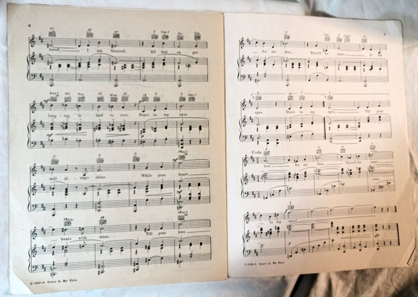 Stars In My Eyes The King Steps Out Grace Moore Sheet Music 1936 - TulipStuff