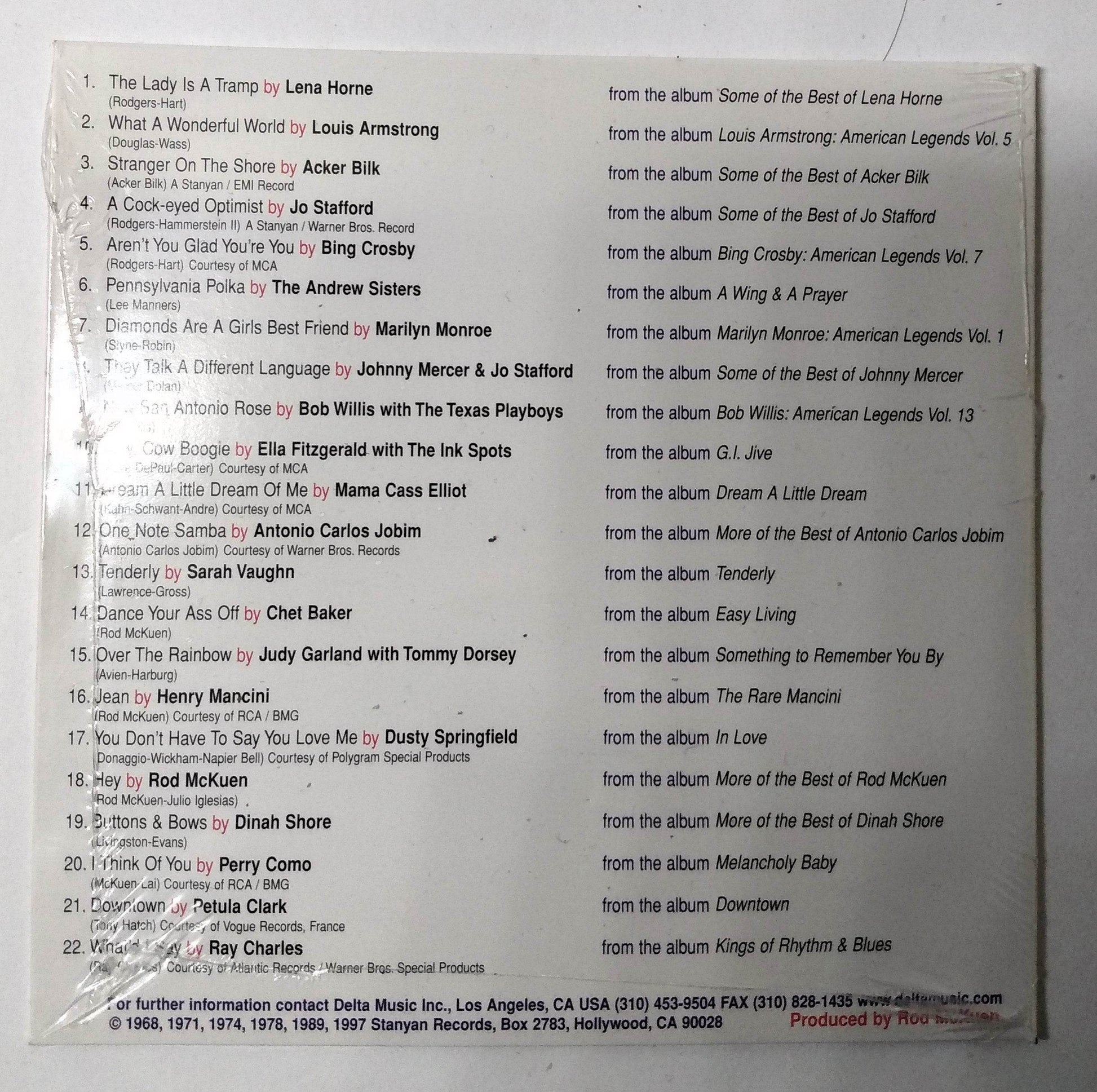 Stars On Stanyan 22 Artist Promotional CD Sampler 1997 - TulipStuff