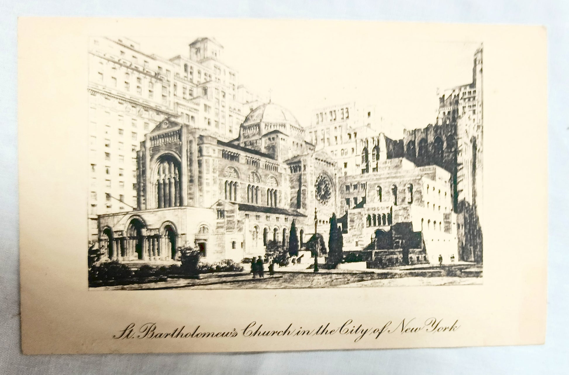 St Bartholomew's Episcopal Church Park Ave New York Early 1930's - TulipStuff