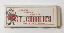 Load image into Gallery viewer, St. Charlie&#39;s Bar &amp; Restaurant Albany St NYC Matchbook 1980&#39;s - TulipStuff
