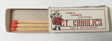 Load image into Gallery viewer, St. Charlie&#39;s Bar &amp; Restaurant Albany St NYC Matchbook 1980&#39;s - TulipStuff
