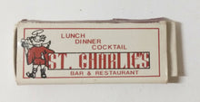 Load image into Gallery viewer, St. Charlie&#39;s Bar &amp; Restaurant Albany St NYC Matchbook 1980&#39;s - TulipStuff
