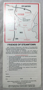 Steamtown Museum 1979-80 Railroad Timetable Bellows Falls Vermont - TulipStuff