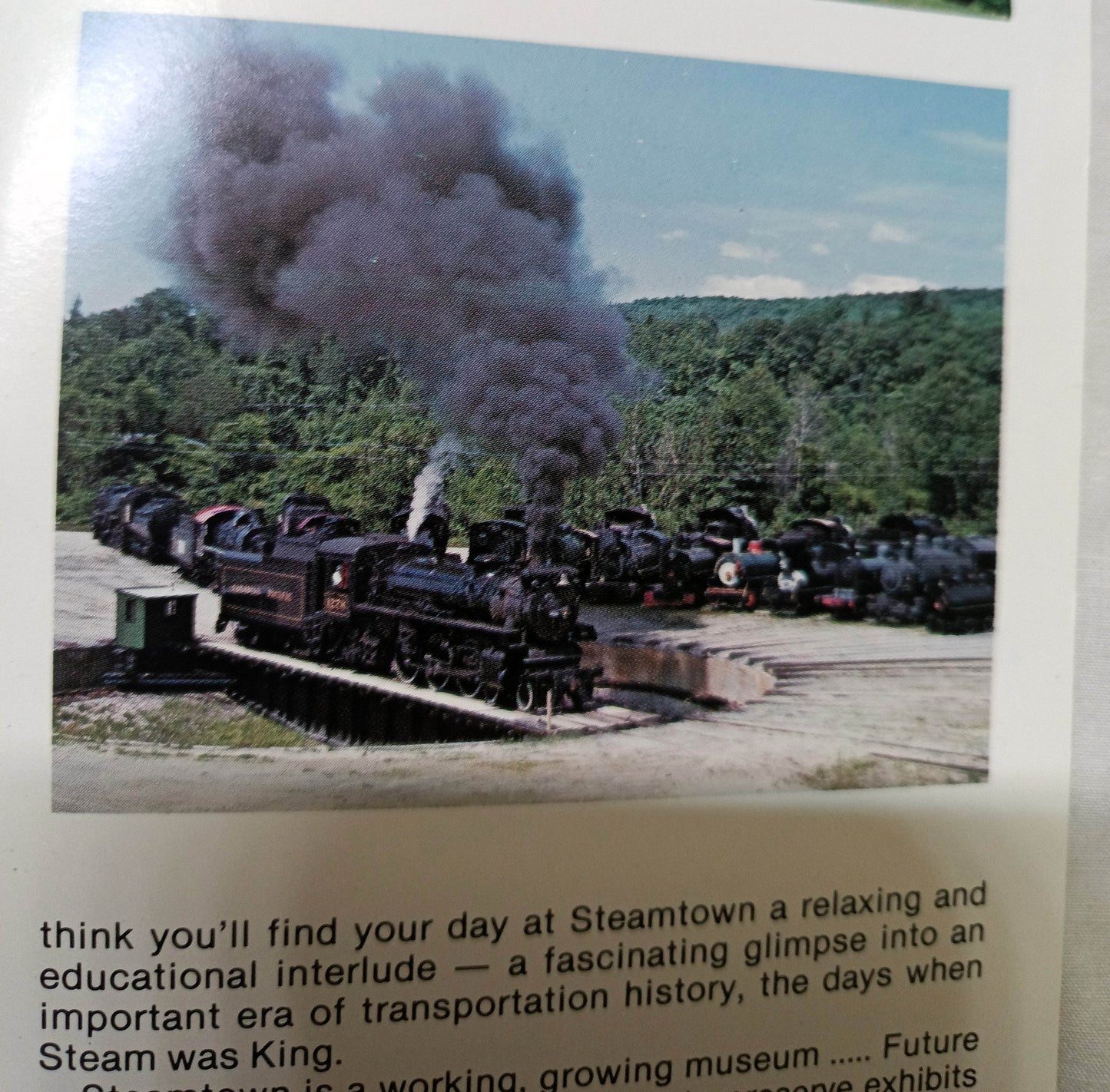 Steamtown Museum 1979-80 Railroad Timetable Bellows Falls Vermont - TulipStuff