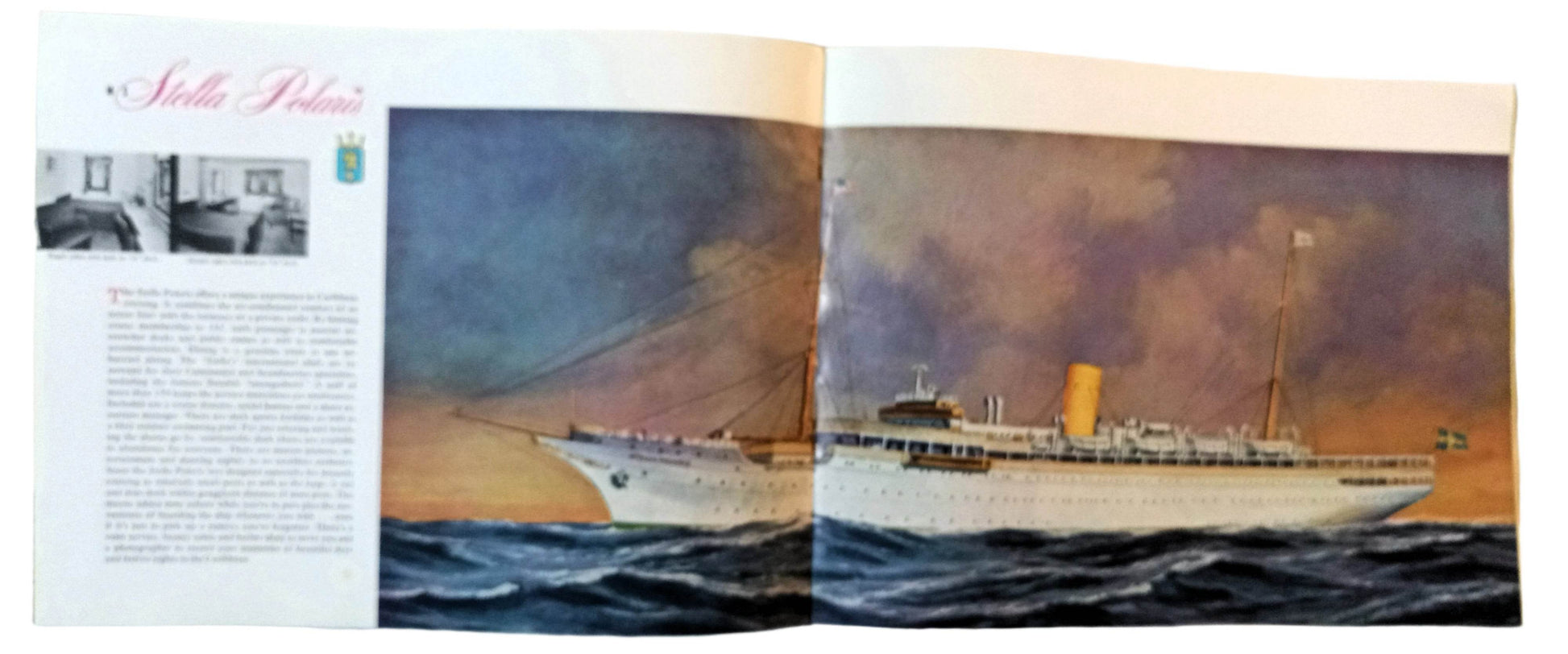 Clipper Line Stella Polaris 1963-64 Caribbean Sunshine Cruises Brochure - TulipStuff