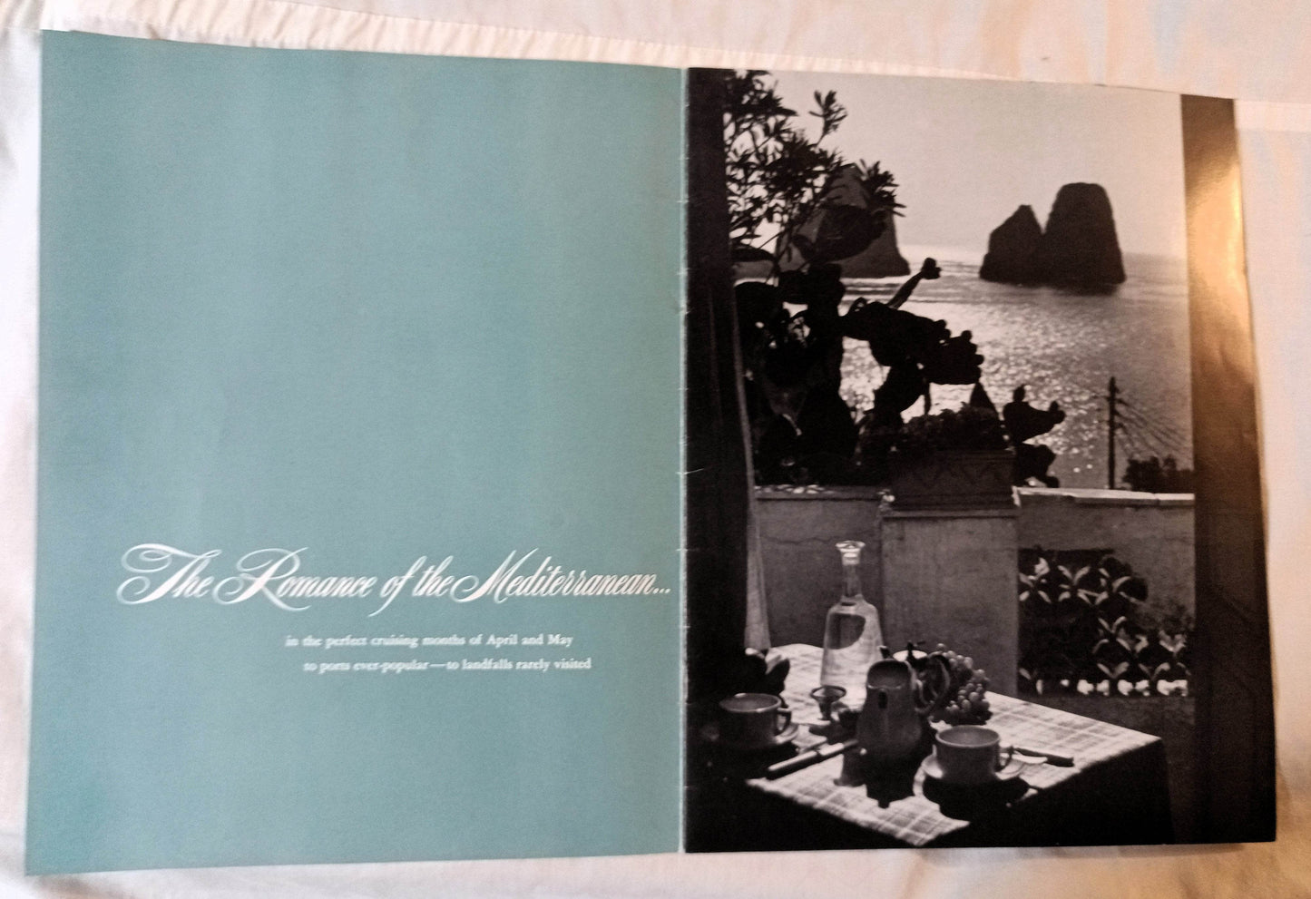 Clipper Line Stella Polaris 1952 Mediterranean Spring Cruise Brochure - TulipStuff