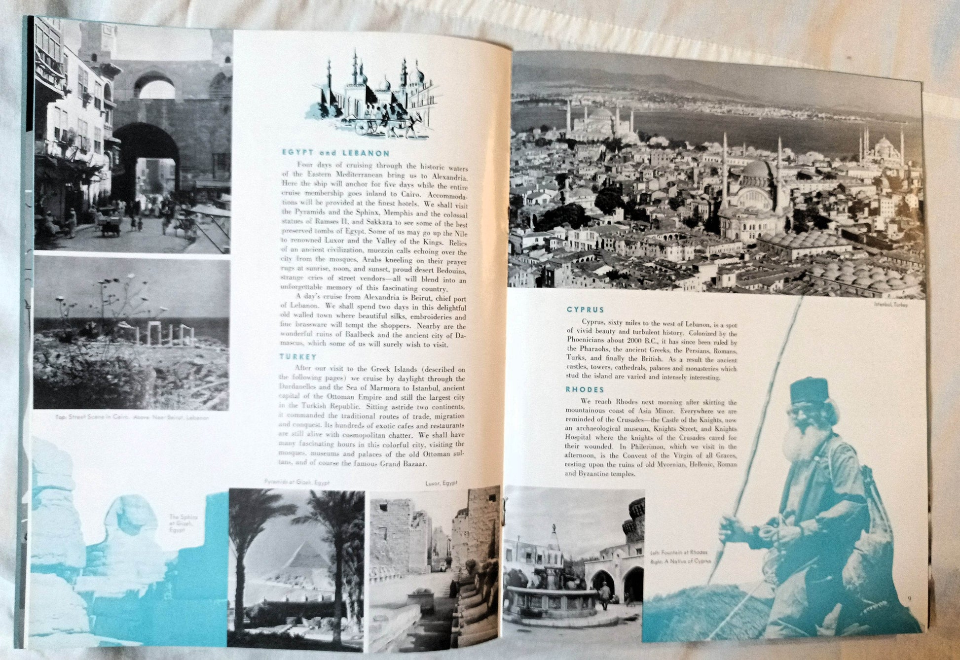 Clipper Line Stella Polaris 1952 Mediterranean Spring Cruise Brochure - TulipStuff