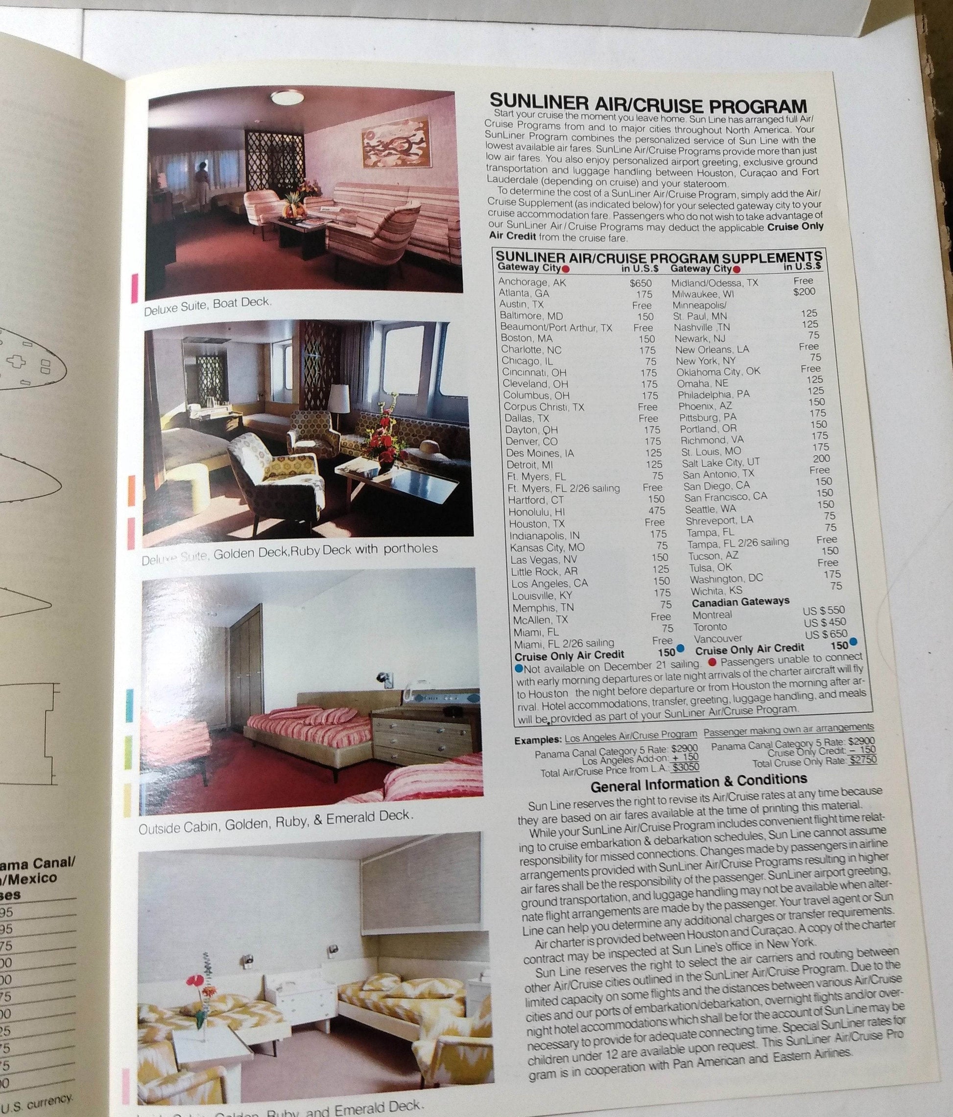 Sun Line Stella Solaris Winter 1982-83 Caribbean Mexico Cruises Brochure - TulipStuff