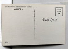 Load image into Gallery viewer, St Frederick&#39;s Roman Catholic Church Kingston New Hampshire 1960&#39;s Postcard - TulipStuff
