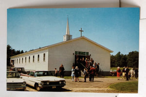 St Frederick's Roman Catholic Church Kingston New Hampshire 1960's Postcard - TulipStuff