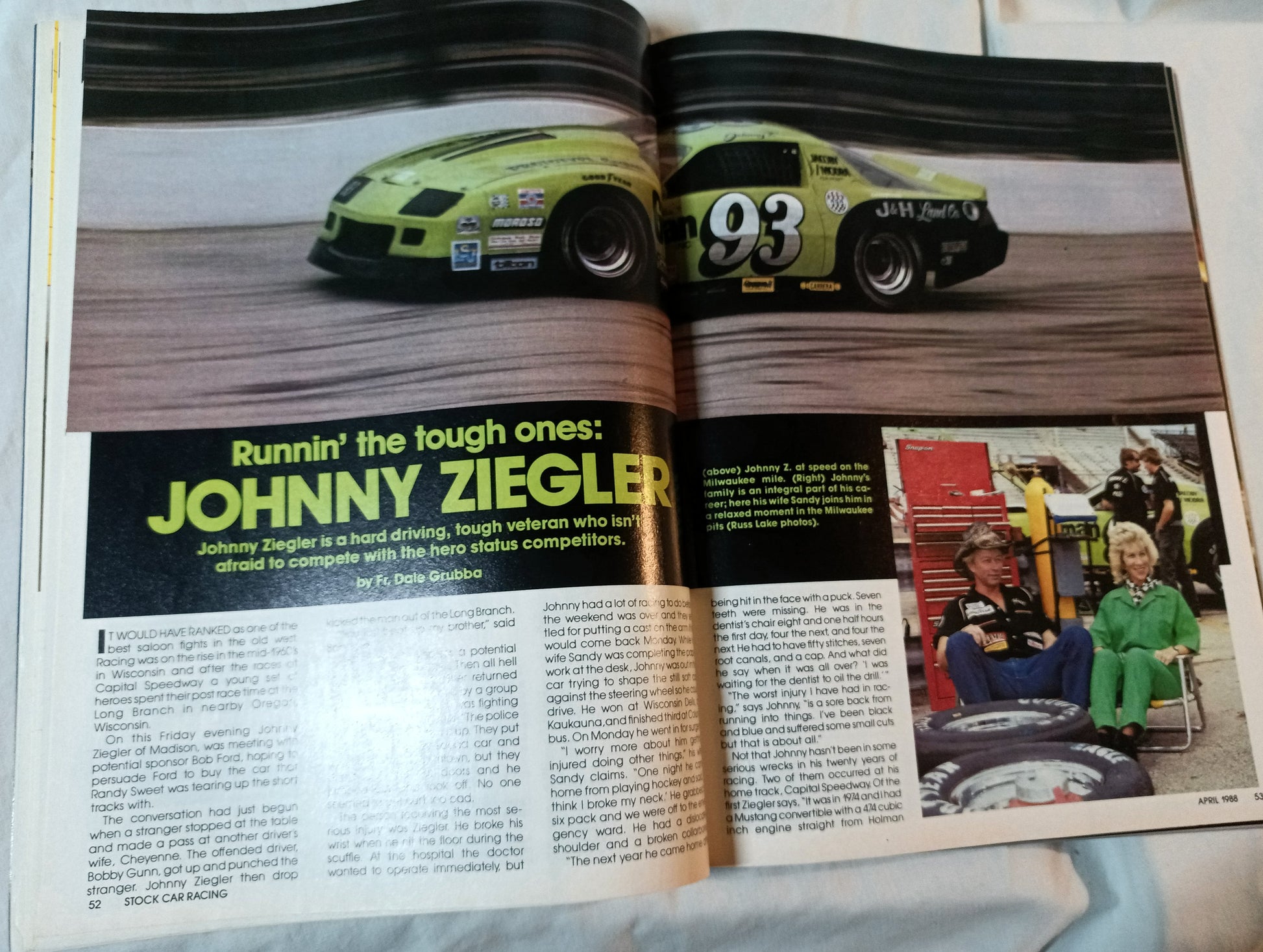 Stock Car Racing Magazine April 1988 Ken Schrader Winston Cup Cars - TulipStuff