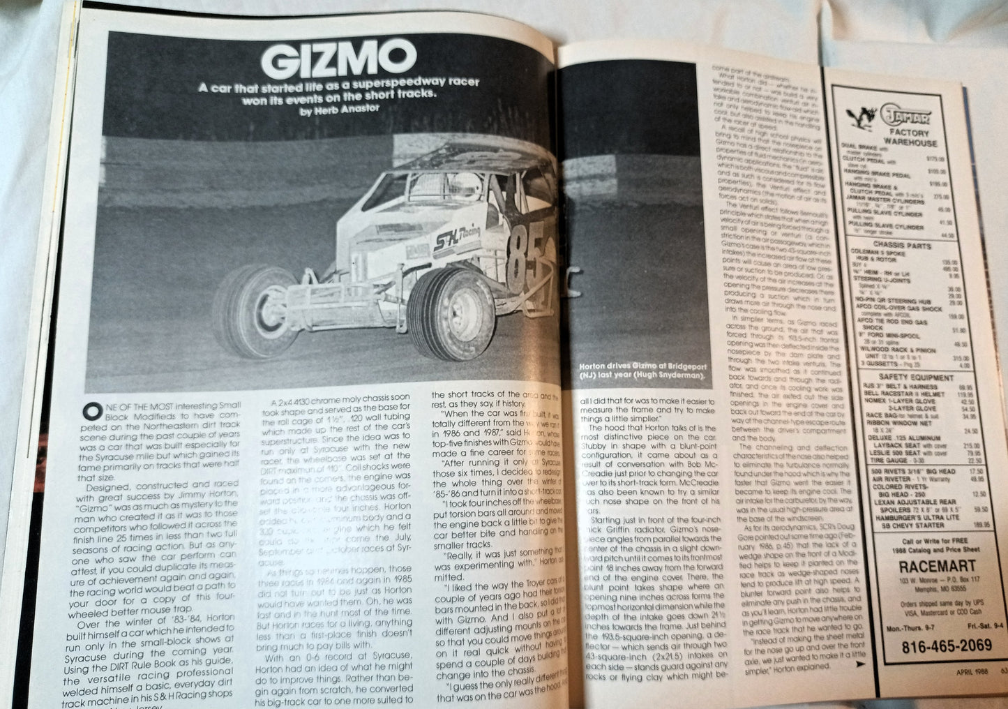 Stock Car Racing Magazine April 1988 Ken Schrader Winston Cup Cars - TulipStuff