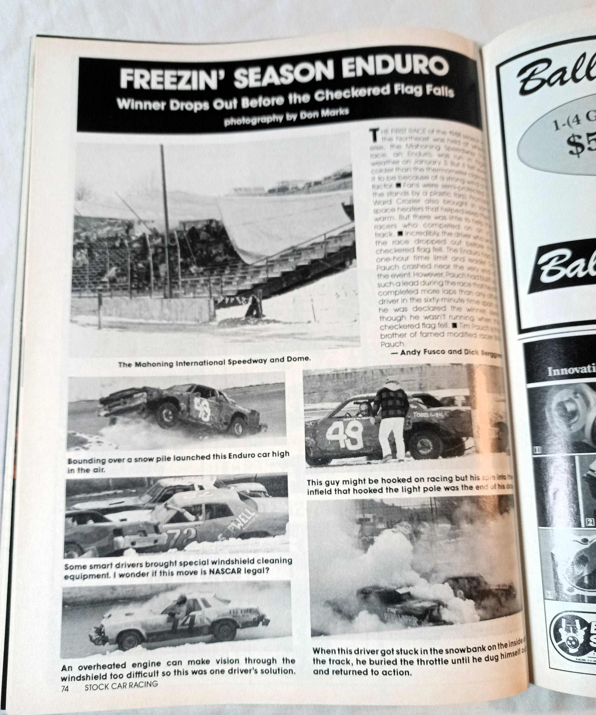 Stock Car Racing Magazine April 1988 Ken Schrader Winston Cup Cars - TulipStuff