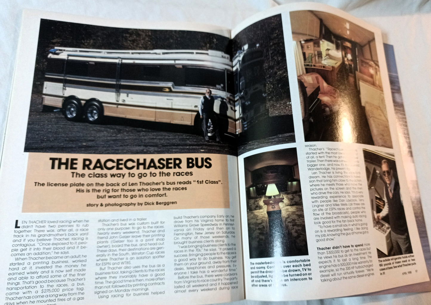 Stock Car Racing Magazine April 1988 Ken Schrader Winston Cup Cars - TulipStuff