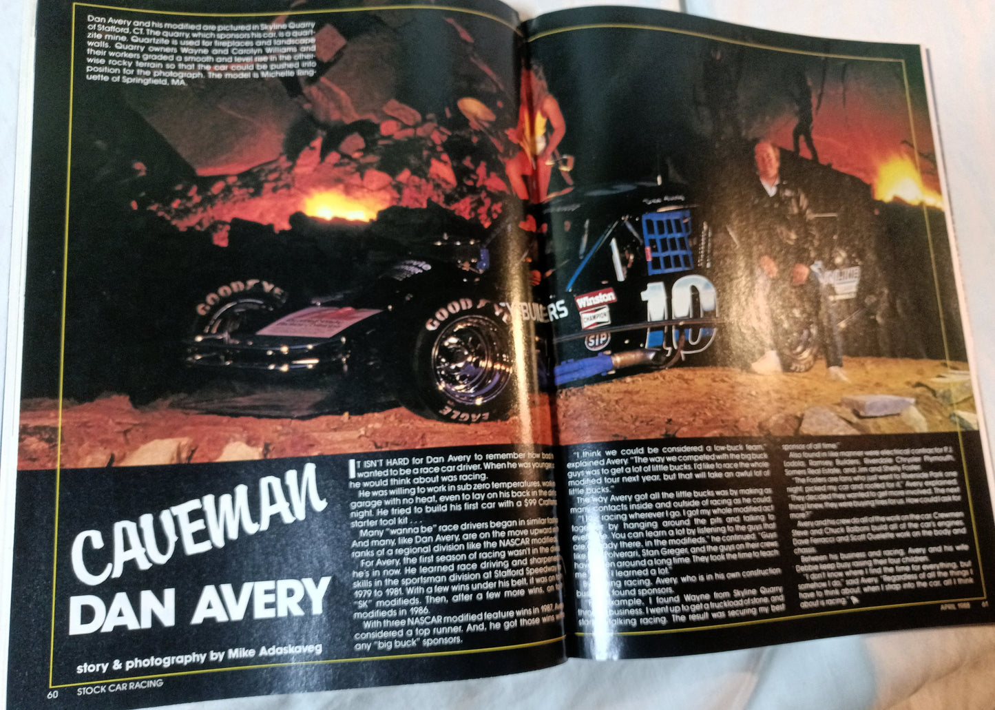 Stock Car Racing Magazine April 1988 Ken Schrader Winston Cup Cars - TulipStuff