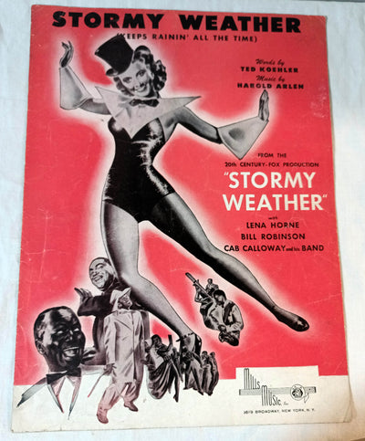 Stormy Weather (Keeps Rainin' Al The Time) Lena Horne Sheet Music 1933 - TulipStuff