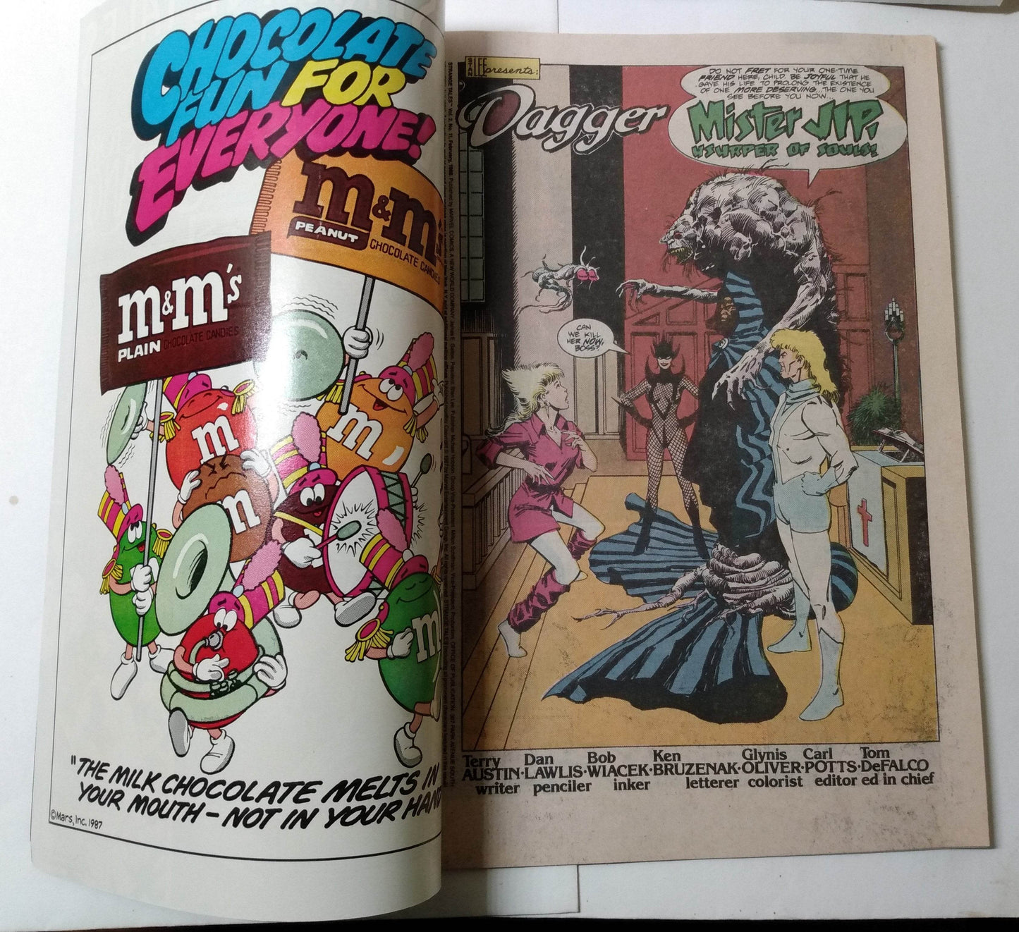 Strange Tales Featuring Dagger & Dr Strange  VOL 2 #11 Feb 1988 Marvel - TulipStuff