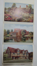 Load image into Gallery viewer, Art Colour 6 View Letter Card of Stratford-on-Avon Valentine and Sons - TulipStuff
