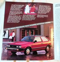 Load image into Gallery viewer, Subaru 1988 US Full Line Dealer Sales Brochure Justy XT Sedan Wagon - TulipStuff
