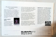 Load image into Gallery viewer, Subaru 1993 US Full Line Dealer Sales Brochure Legacy SVX Loyale Justy - TulipStuff
