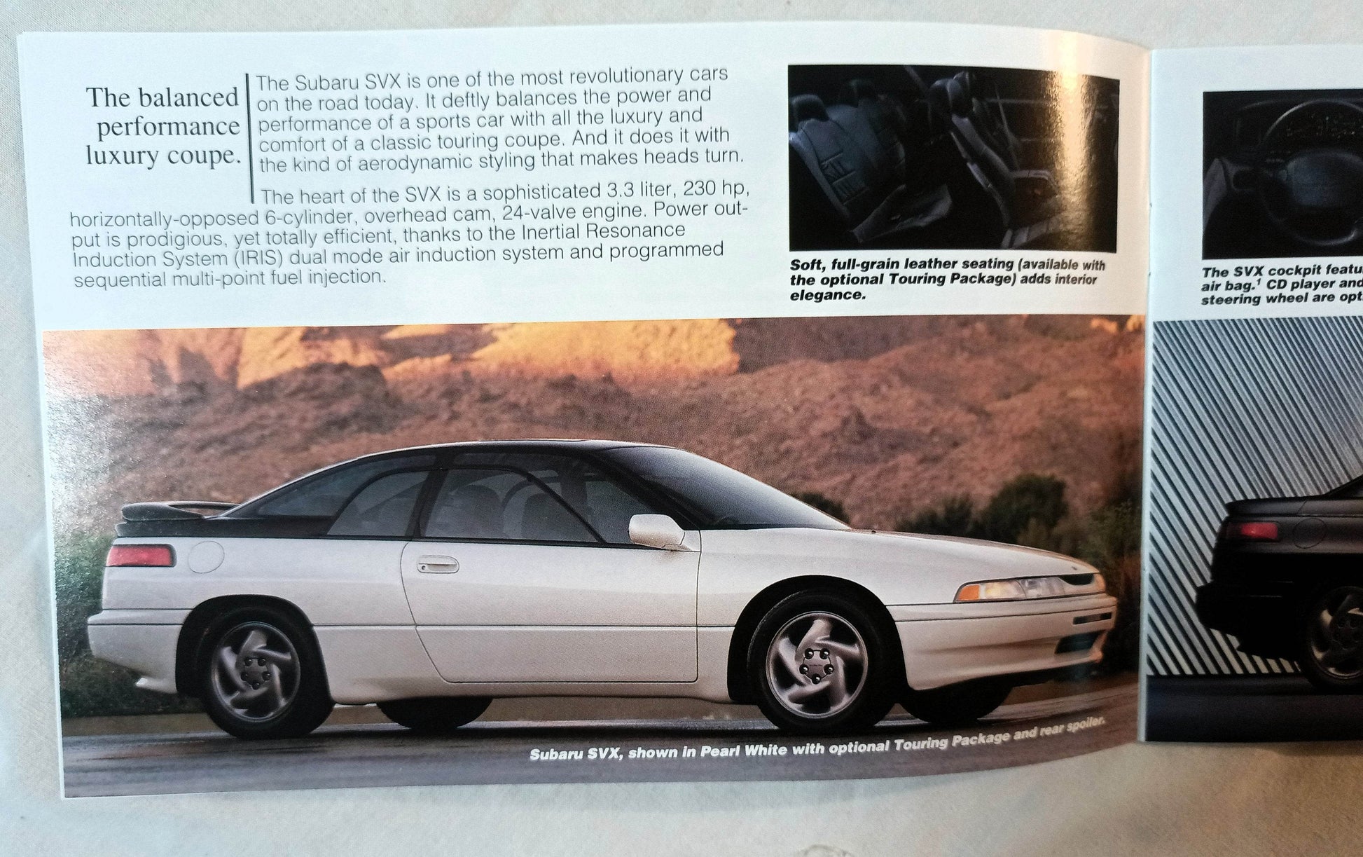 Subaru 1993 US Full Line Dealer Sales Brochure Legacy SVX Loyale Justy - TulipStuff