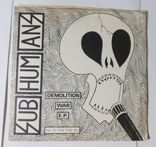 Load image into Gallery viewer, Subhumans Demolition War 7&quot; EP Vinyl Record UK Punk Hardcore 1981 - TulipStuff
