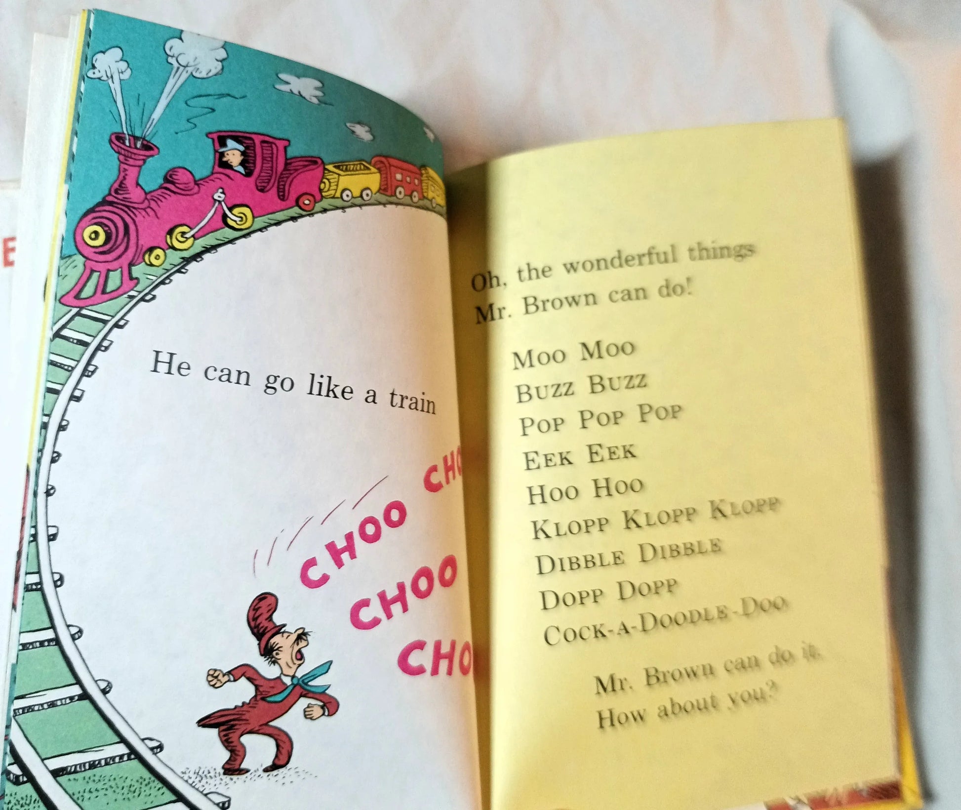 Dr Seuss Mr Brown Can Moo Can You Book Club Edition 1970 - TulipStuff