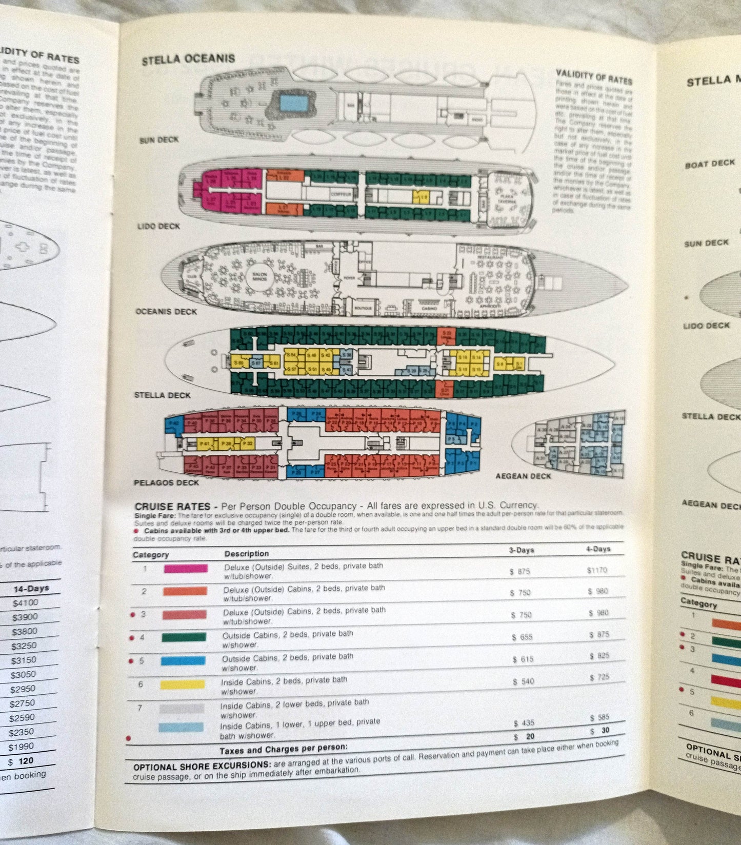 Sun Line 1983 Summer Cruises Brochure Stella Solaris Maris Oceanis - TulipStuff