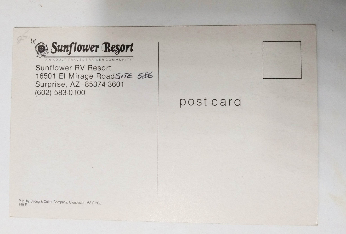 Sunflower RV Resort Travel Trailer Community Surprise Arizona 1980's - TulipStuff