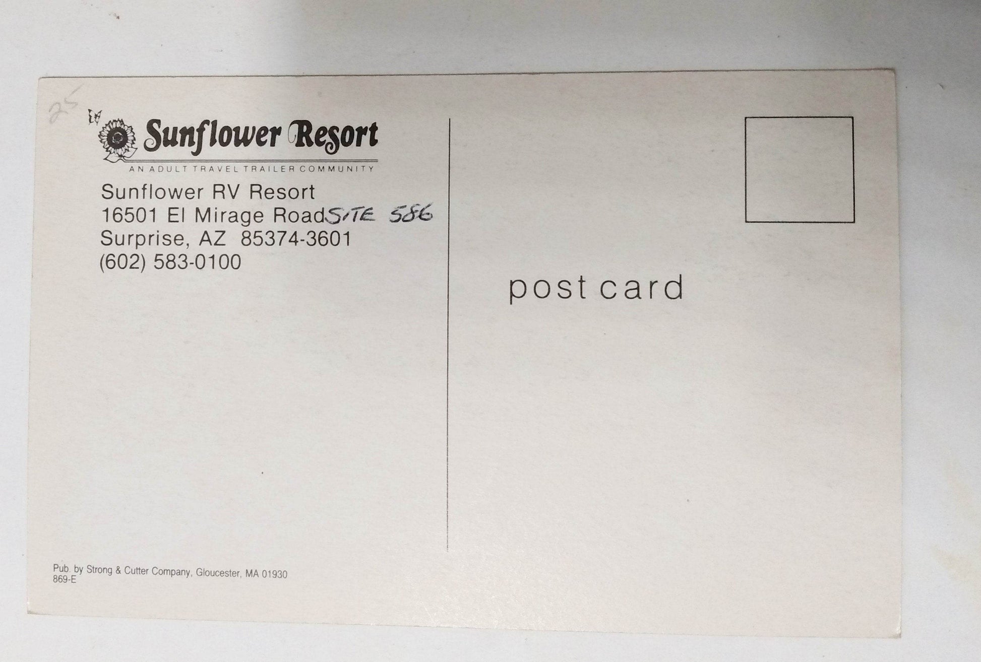 Sunflower RV Resort Travel Trailer Community Surprise Arizona 1980's - TulipStuff