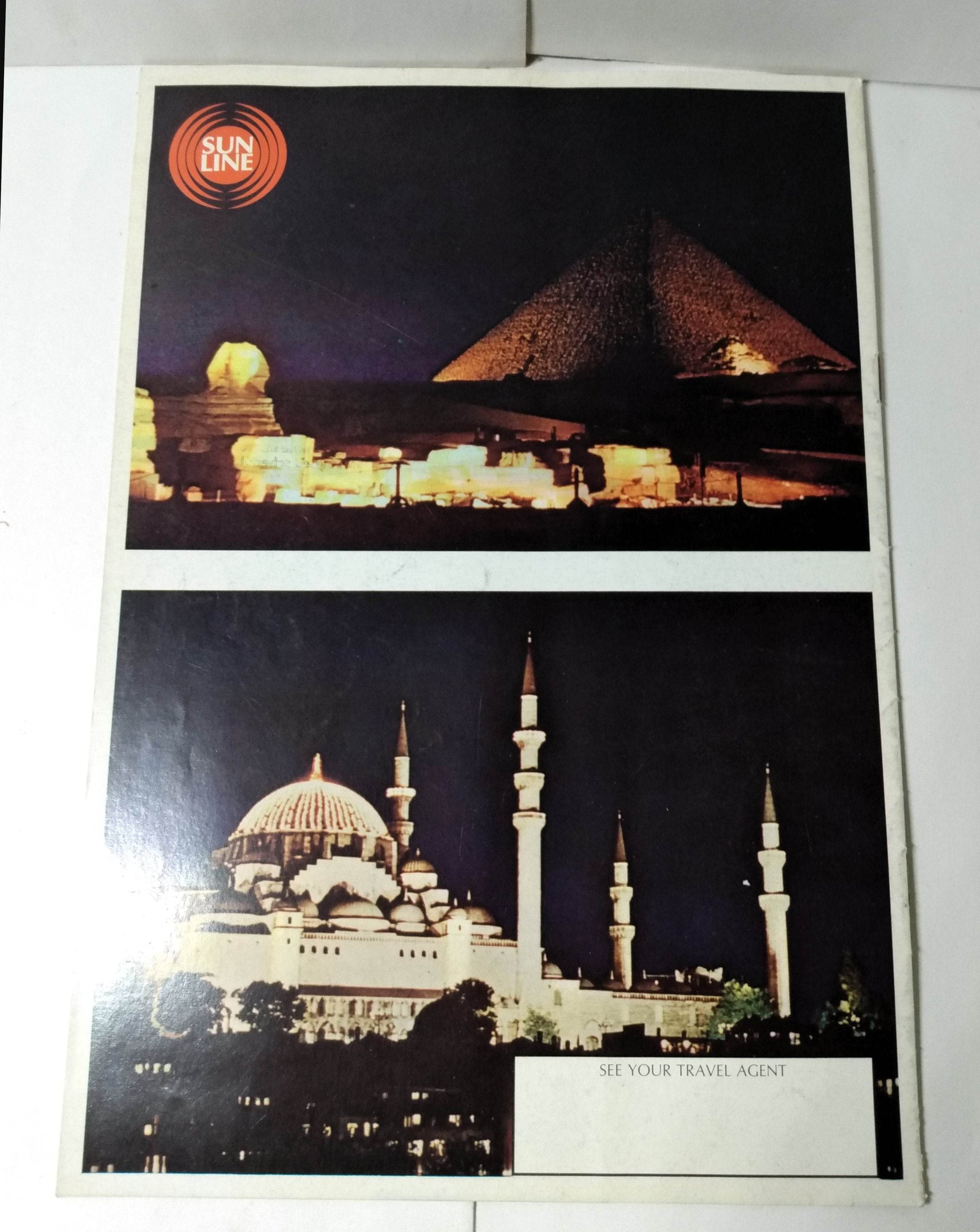 Sun Line 1976 Greek Isles Cruise Brochure Stella Solaris / Stella Maris - TulipStuff