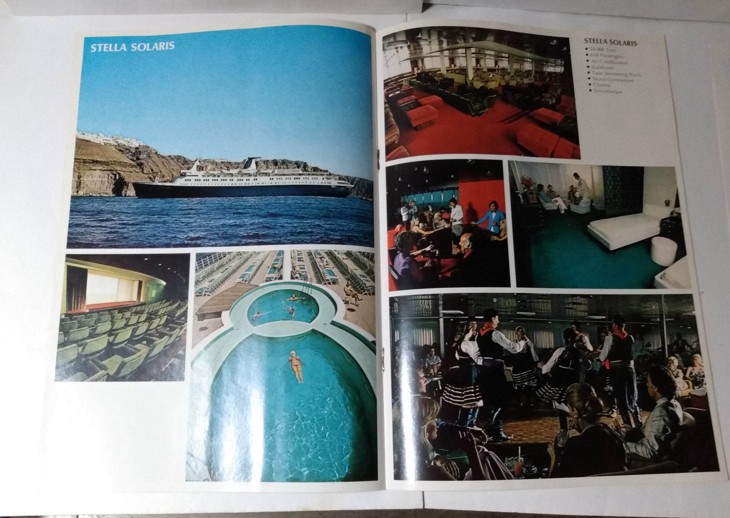 Sun Line 1976 Greek Isles Cruise Brochure Stella Solaris / Stella Maris - TulipStuff