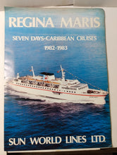 Load image into Gallery viewer, Sun World Lines Regina Maris 1982-83 Caribbean Cruise Brochure - TulipStuff
