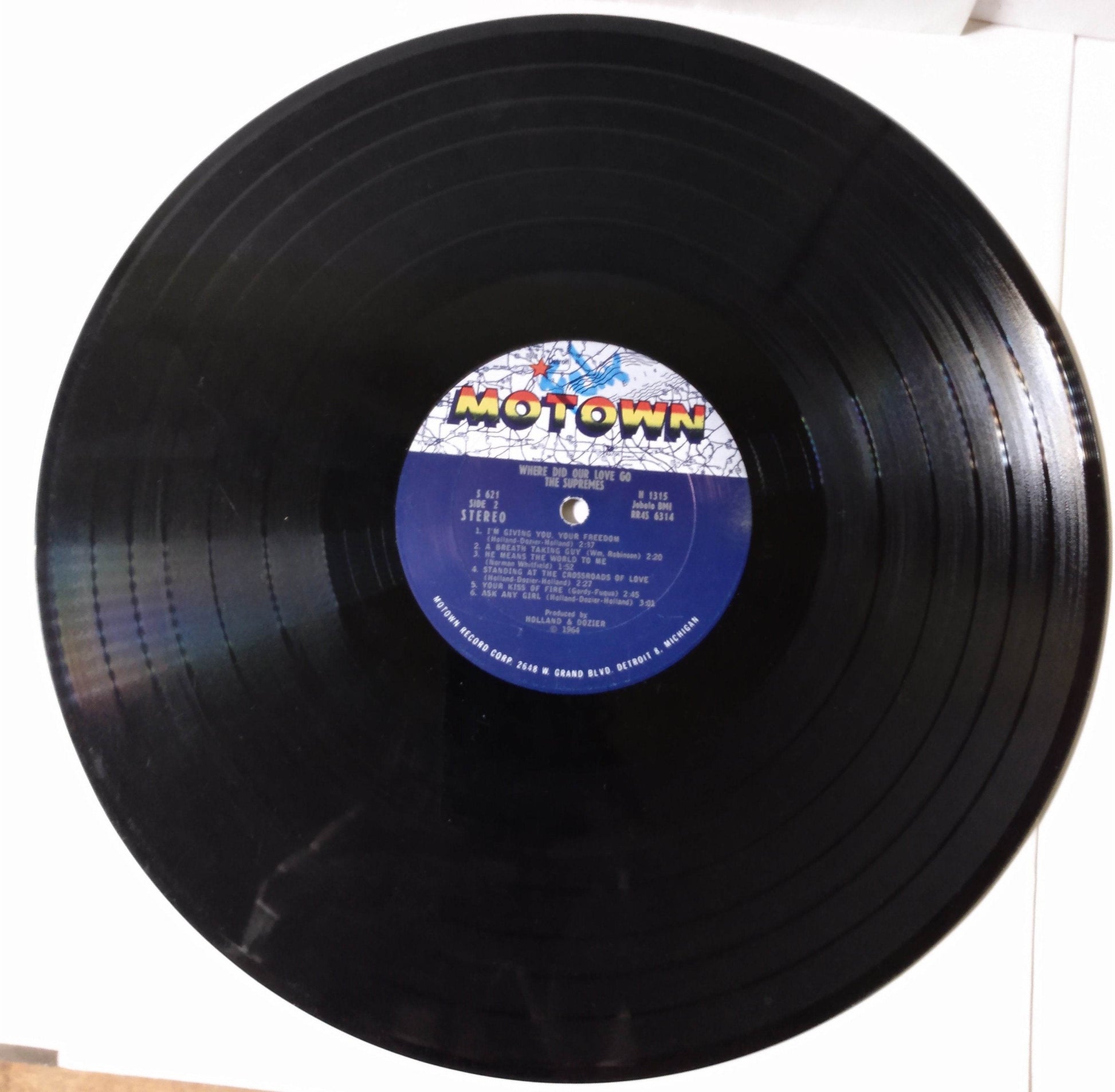 The Supremes Where Did Our Love Go 12" Vinyl LP Motown S-621 1964 - TulipStuff