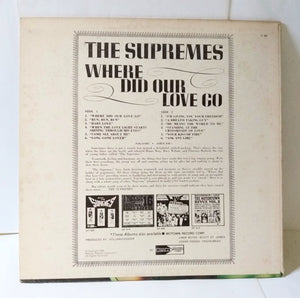 The Supremes Where Did Our Love Go 12" Vinyl LP Motown S-621 1964 - TulipStuff