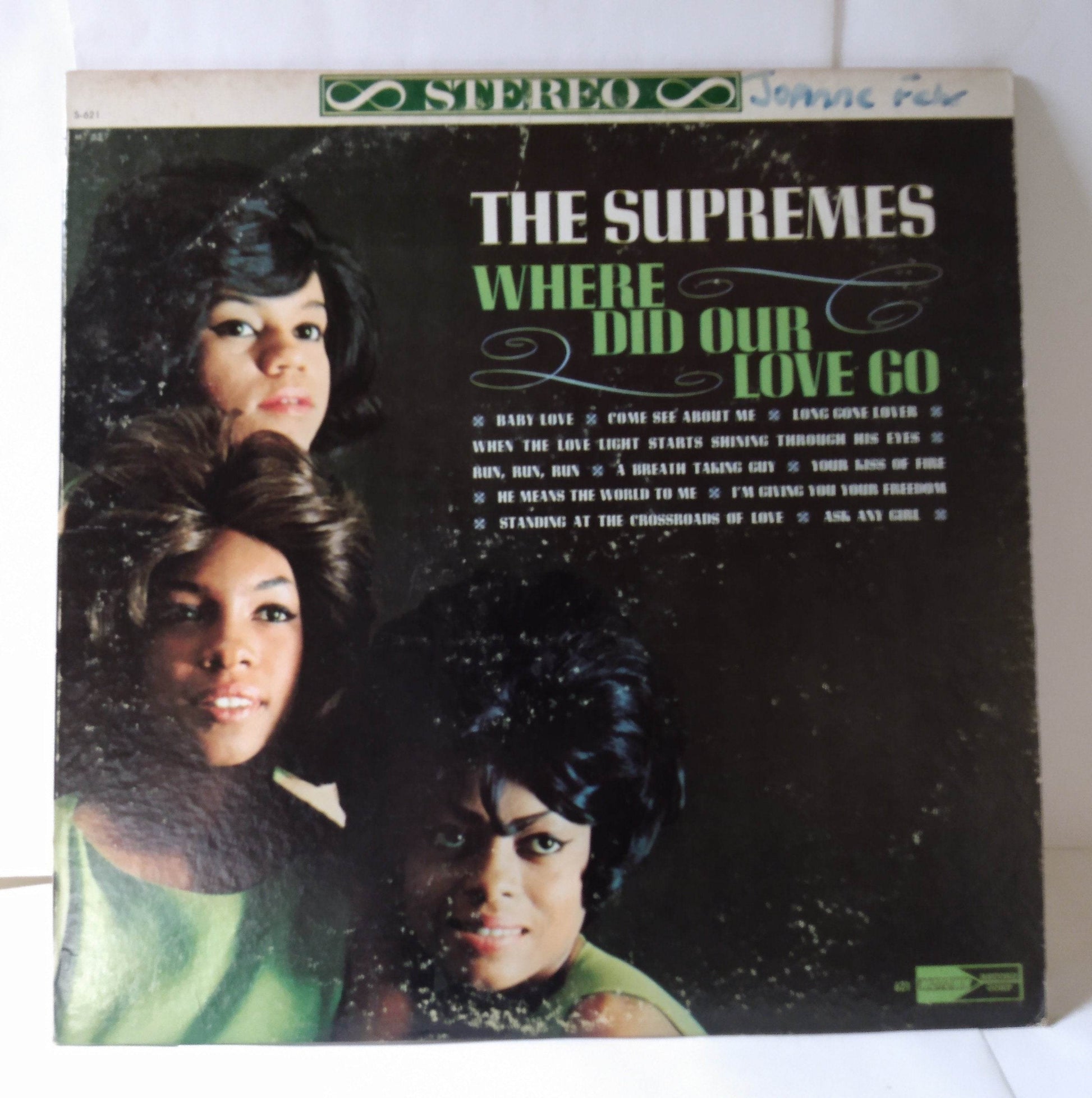The Supremes Where Did Our Love Go 12" Vinyl LP Motown S-621 1964 - TulipStuff