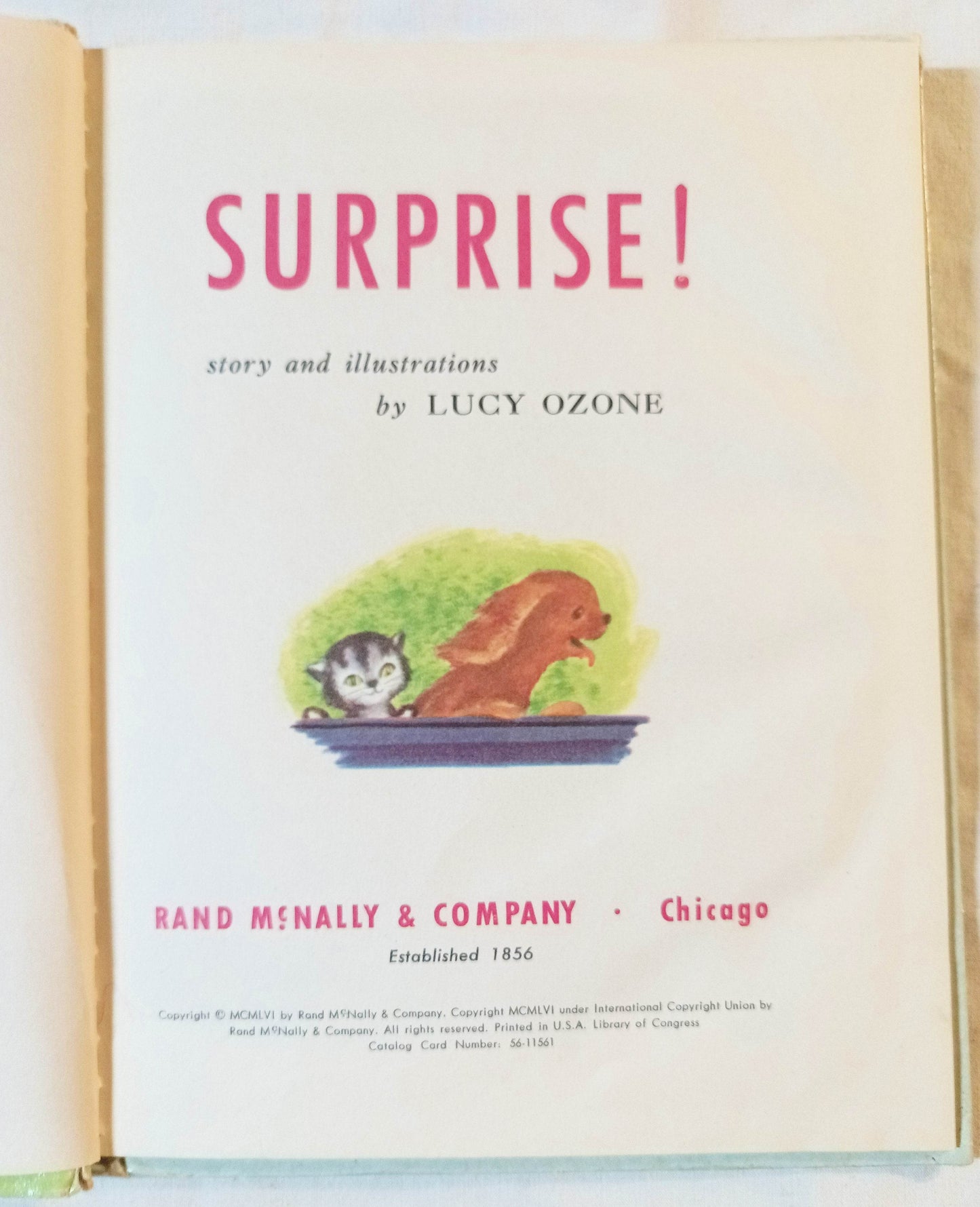 Surprise! Lucy Ozone Rand McNally Elf Book Hardcover 1956 - TulipStuff