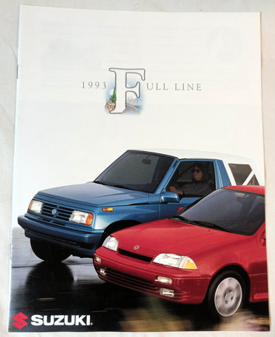 Suzuki 1993  Full Line Dealer Sales Brochure Samurai Sidekick Swift - TulipStuff